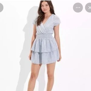NWT AE Striped Fit & Flare Dress